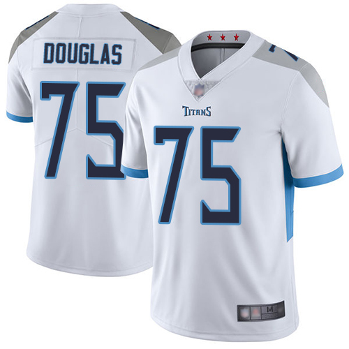 Tennessee Titans Limited White Men Jamil Douglas Road Jersey NFL Football #75 Vapor Untouchable->youth nfl jersey->Youth Jersey